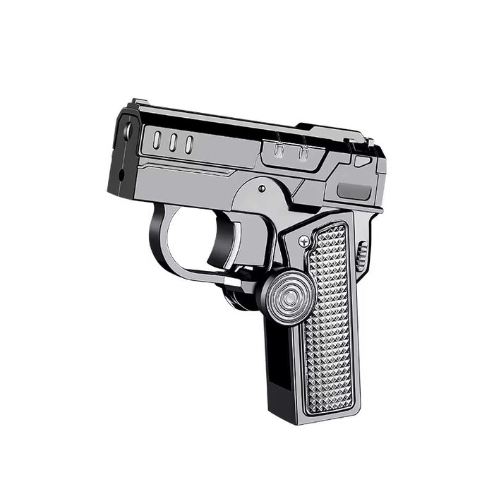 Spinning Gun Lighter With Laser