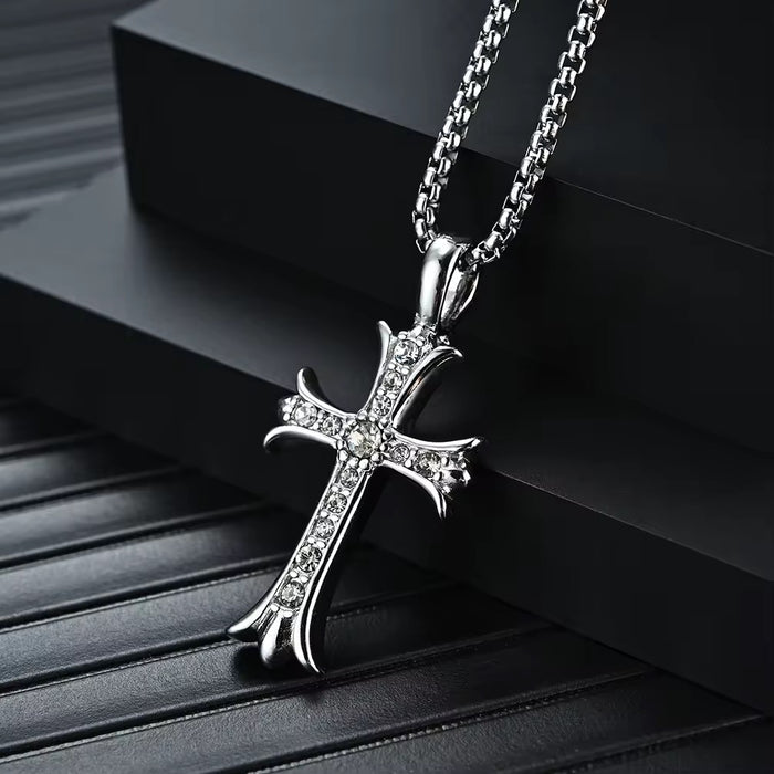 Crucifix Shadow Necklace