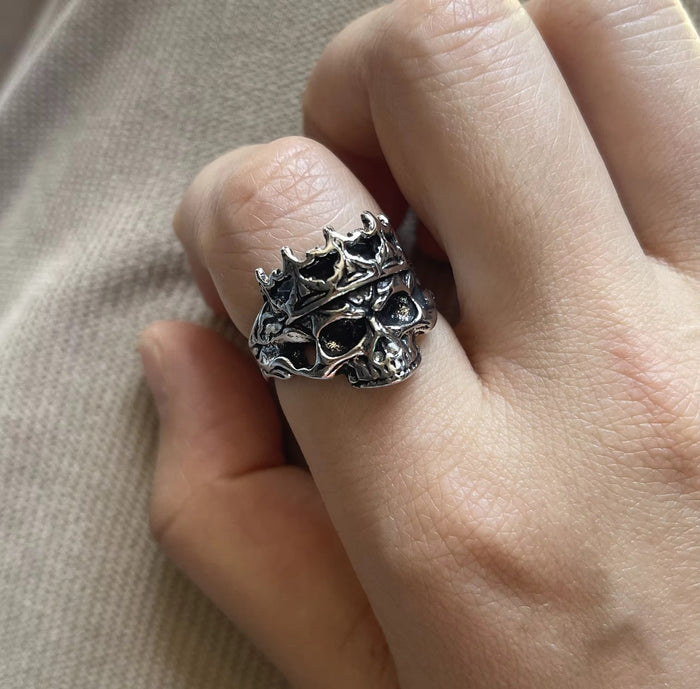 Death Crusader Adjustable Ring
