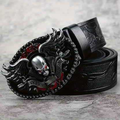 Biker Skull Belt