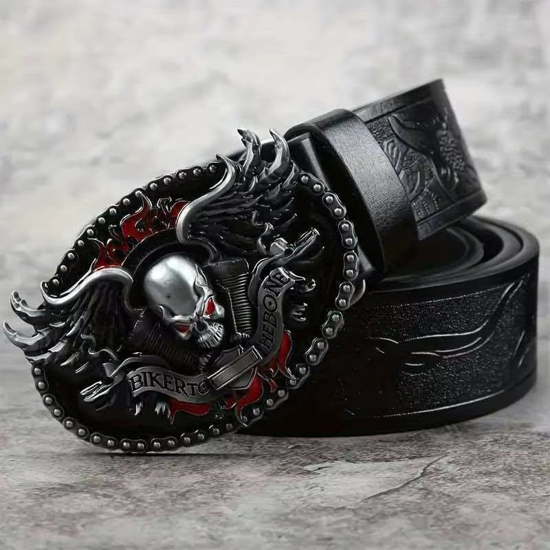 Biker Skull Belt