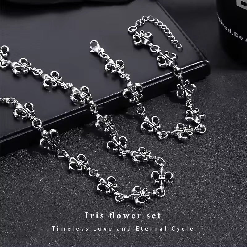 CH | Flower Bracelet & Necklace Combo