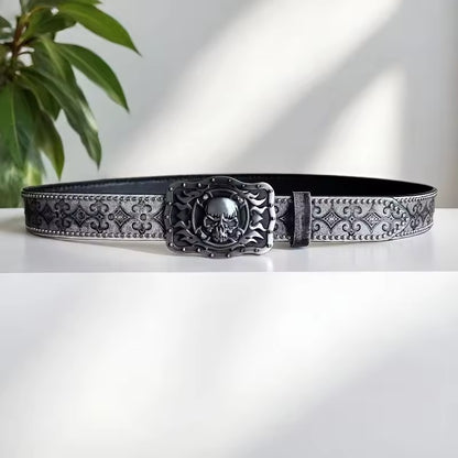 Slashed Skull Belt