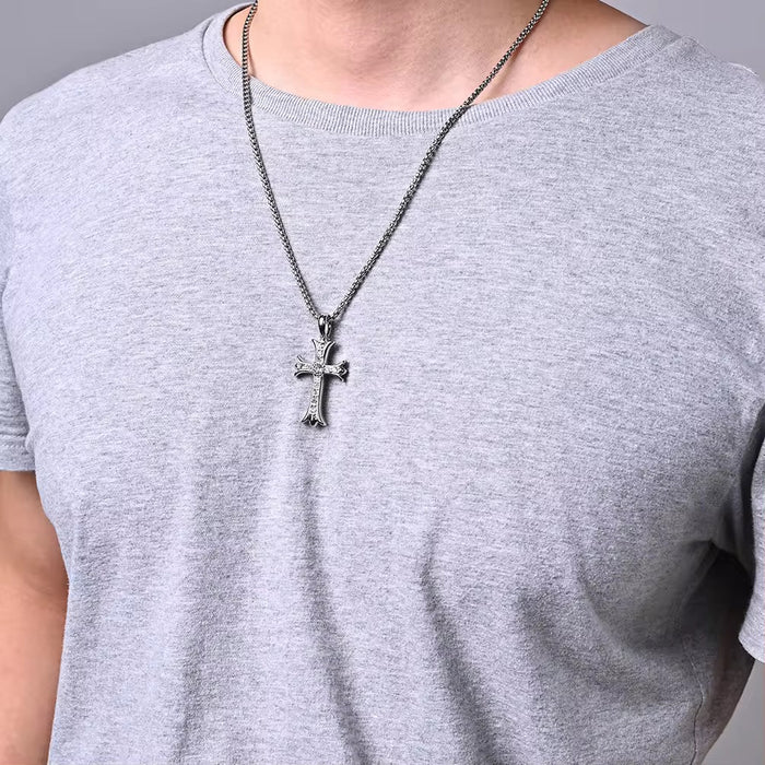 Crucifix Shadow Necklace