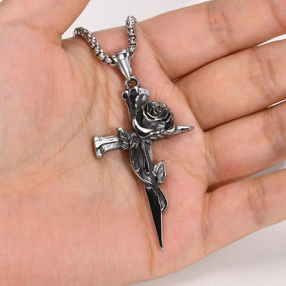 Rose Gothic Cross