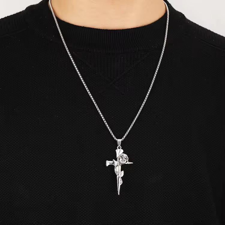 Rose Gothic Cross