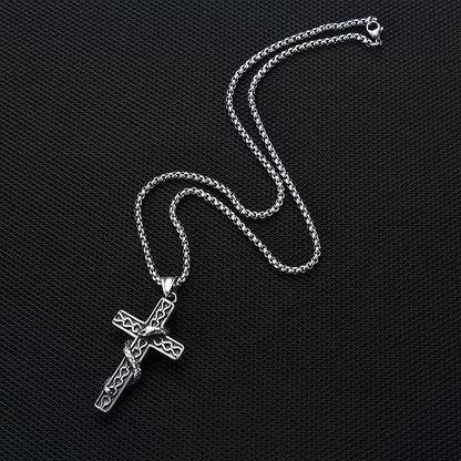 Snake Cross Necklace