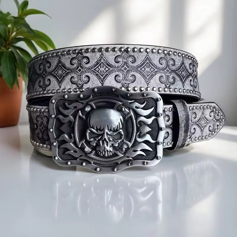 Slashed Skull Belt