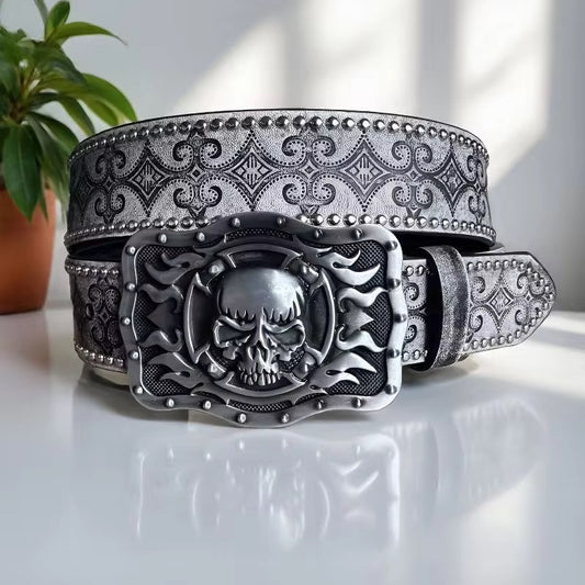 Slashed Skull Belt