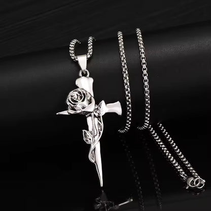 Rose Gothic Cross