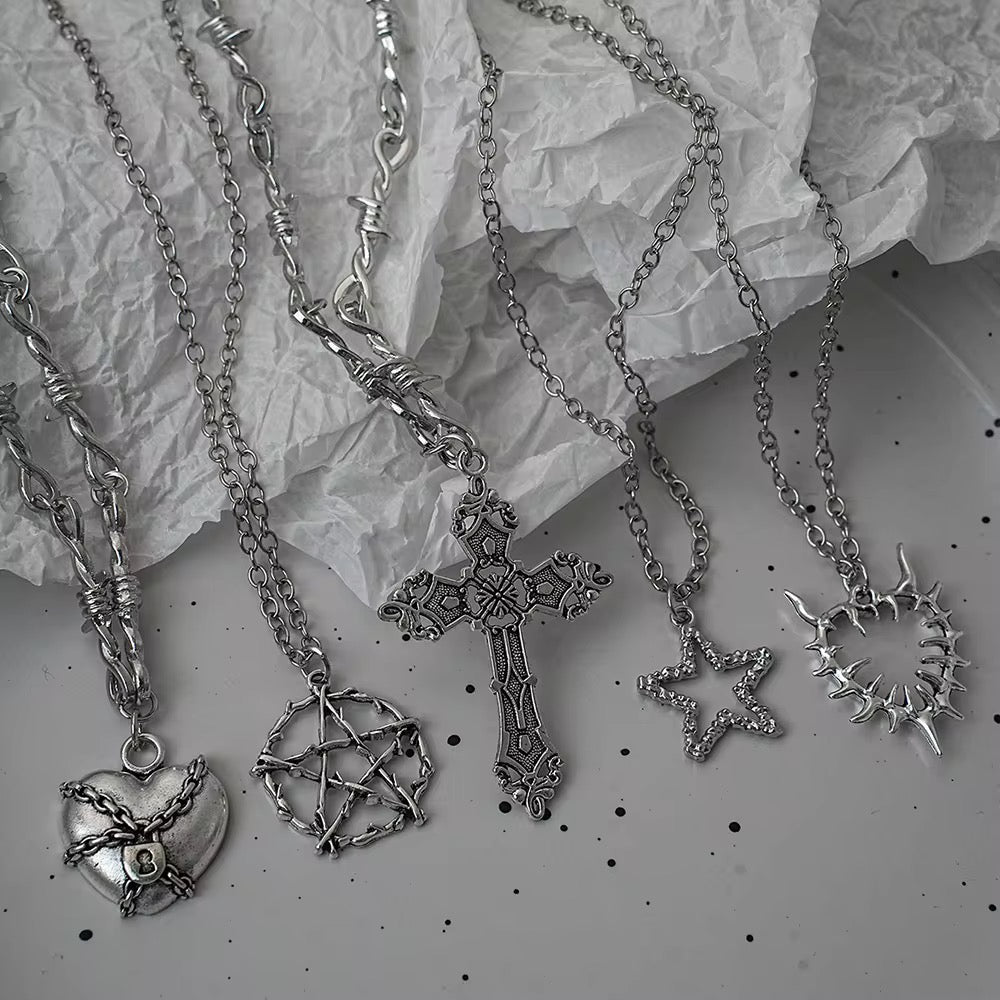 5 Gothic Necklace Combo