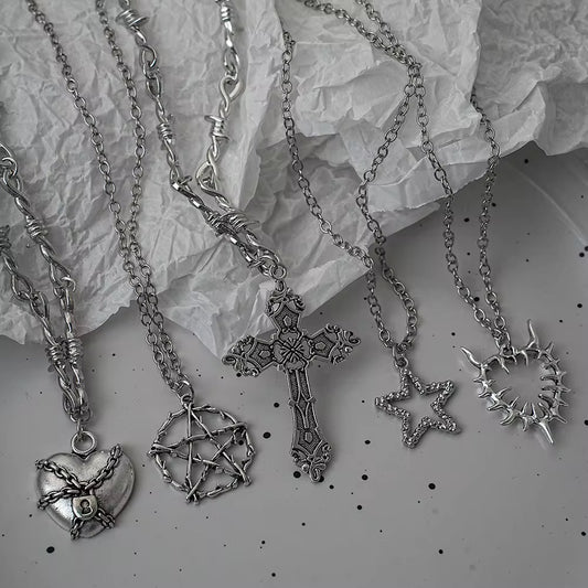 5 Gothic Necklace Combo