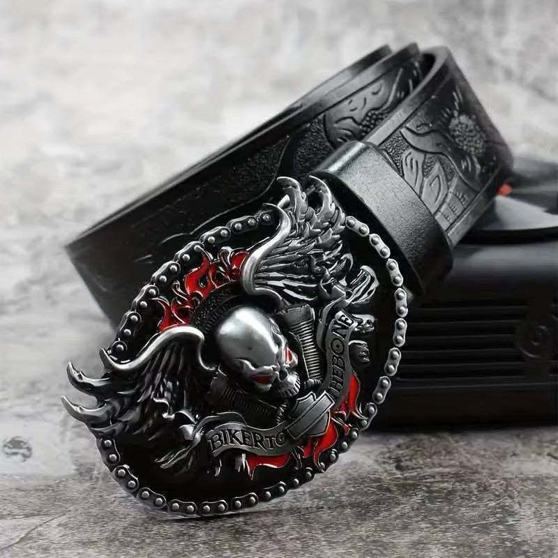 Biker Skull Belt