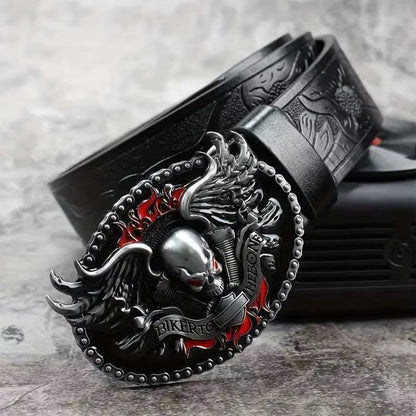 Biker Skull Belt
