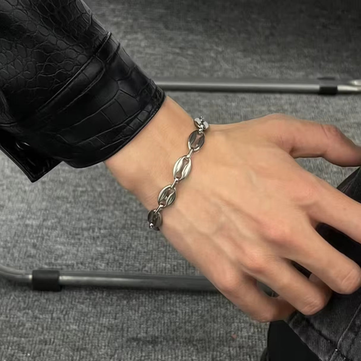 Bean Stainless Steel Bracelet