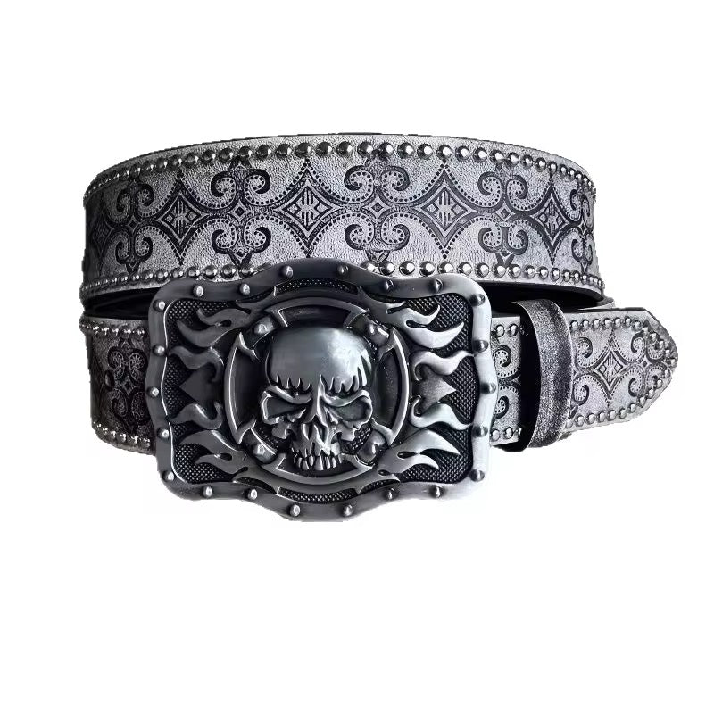 Slashed Skull Belt