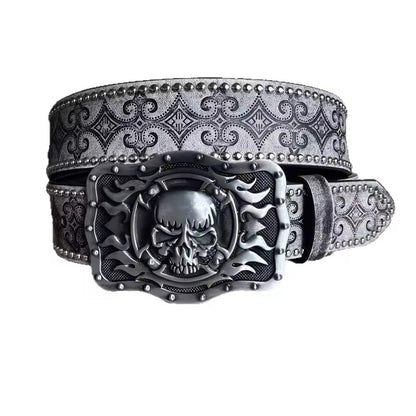 Slashed Skull Belt