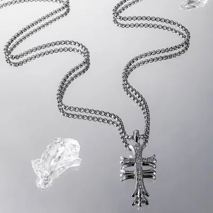 Crucifix Shadow Necklace