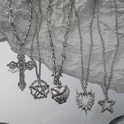 5 Gothic Necklace Combo