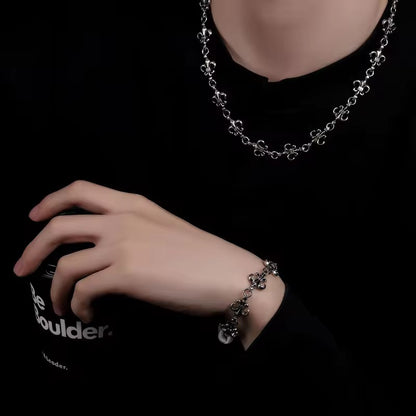 CH | Flower Bracelet & Necklace Combo